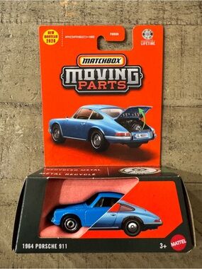 Matchbox 1964 Porsche 911 Die-Cast Car in Blue with Moving Parts